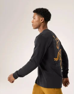 Hot Arc'Multi Bird Logo Long Sleeve Shirt Men'S T-Paidat