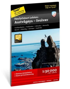 Fashion Hoyfjellskart Lofoten: Austvagoya Svolvaer Opaskirjat Ja Kartat