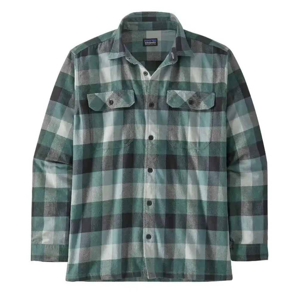 Flash Sale Long-Sleeved Organic Cotton Midweight Fjord Flannel Shirt Men'S Pitkähihaiset Paidat