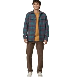 Flash Sale Long-Sleeved Organic Cotton Midweight Fjord Flannel Shirt Men'S Pitkähihaiset Paidat