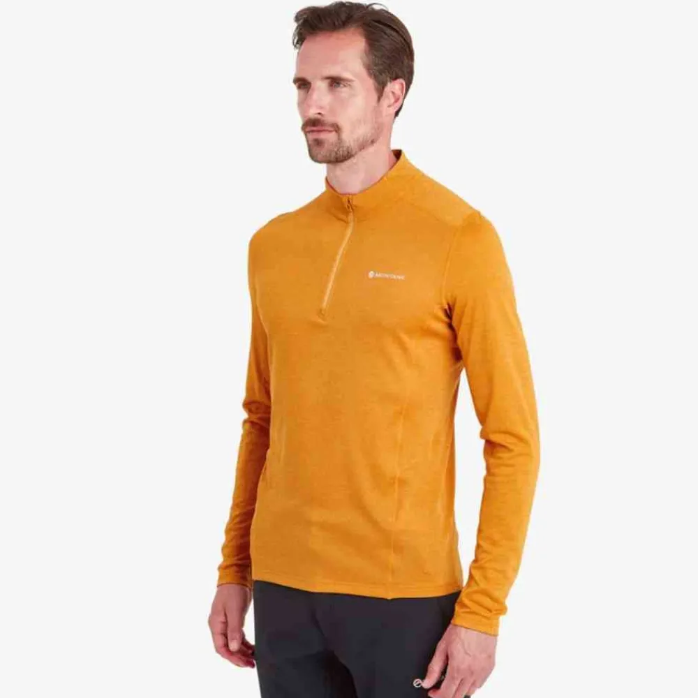 New Men'S Dart Zip Neck T-Shirt Pitkähihaiset Paidat