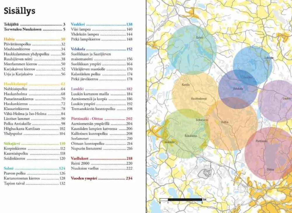 Sale Nuuksion Retkeilyopas - Luonto, Reitit Ja Kohteet Opaskirjat Ja Kartat
