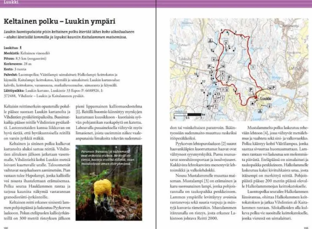 Sale Nuuksion Retkeilyopas - Luonto, Reitit Ja Kohteet Opaskirjat Ja Kartat
