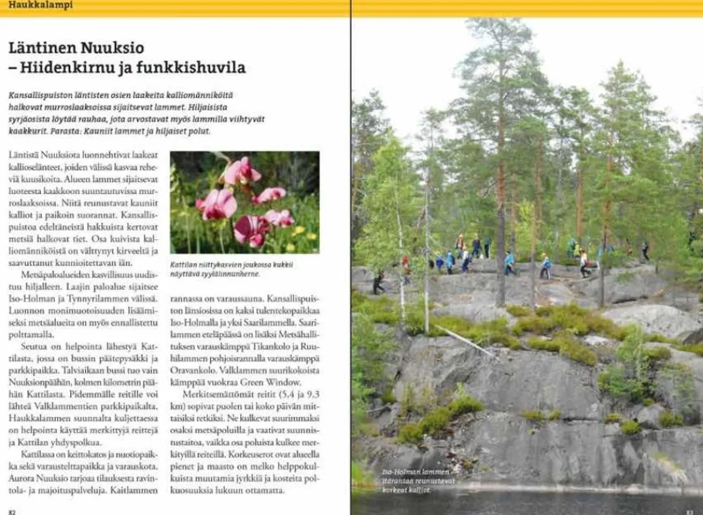 Sale Nuuksion Retkeilyopas - Luonto, Reitit Ja Kohteet Opaskirjat Ja Kartat