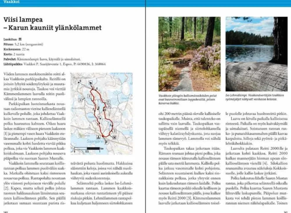 Sale Nuuksion Retkeilyopas - Luonto, Reitit Ja Kohteet Opaskirjat Ja Kartat