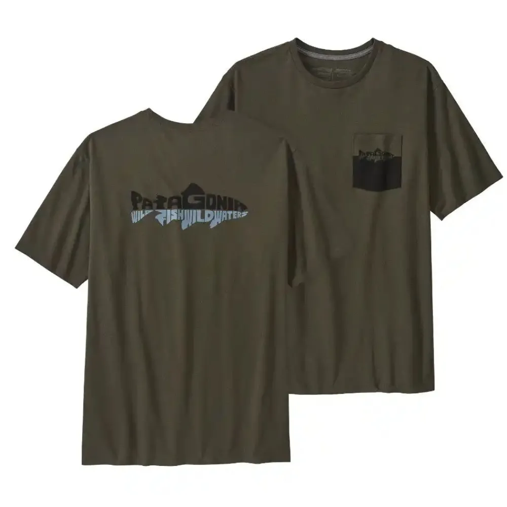 Fashion Wild Waterline Pocket Responsibili-Tee Men'S T-Paidat