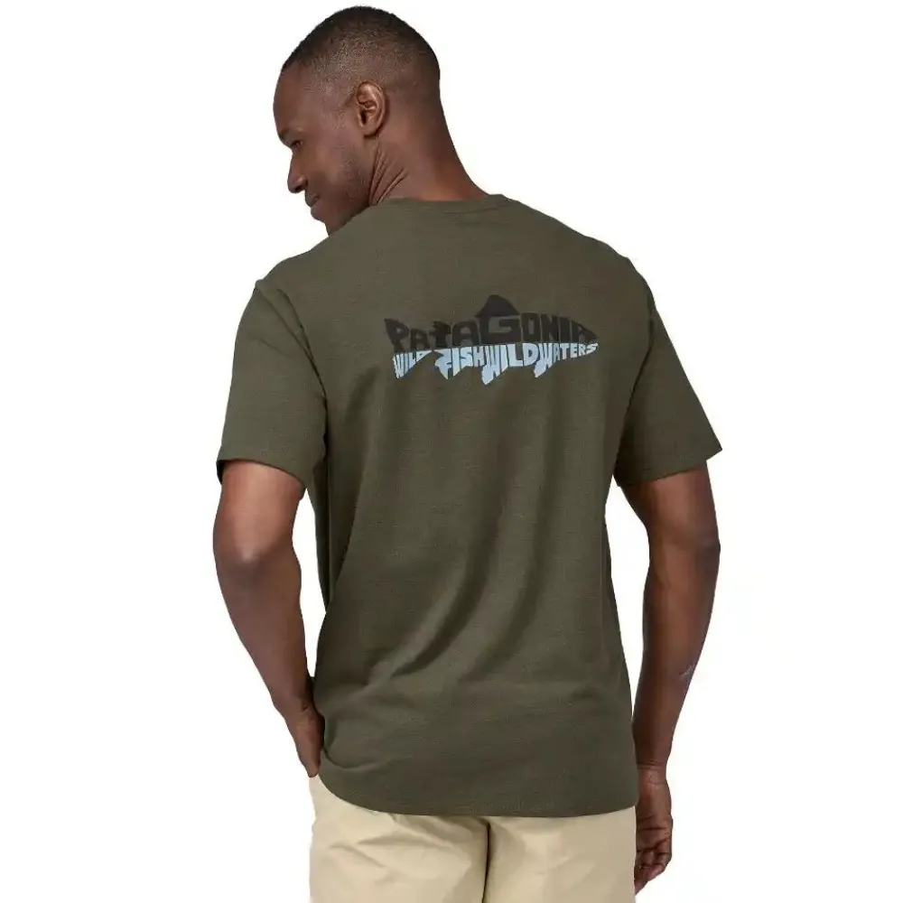 Fashion Wild Waterline Pocket Responsibili-Tee Men'S T-Paidat