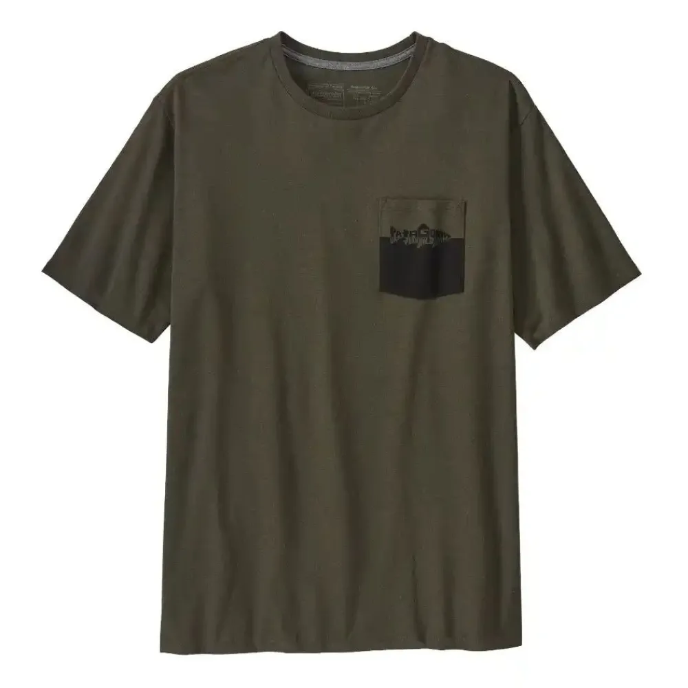 Fashion Wild Waterline Pocket Responsibili-Tee Men'S T-Paidat